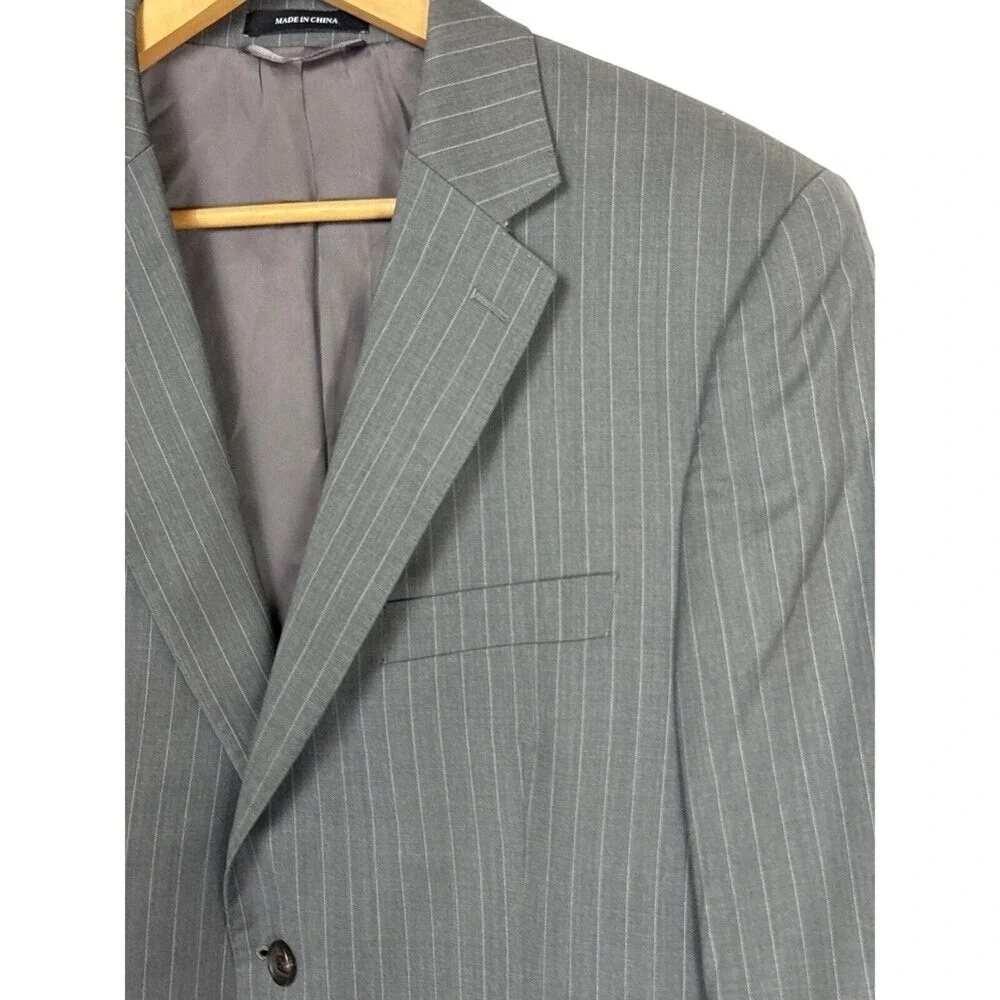 Lauren Ralph Lauren Blazer Mens‎ 42R Slim Fit Gray Wool Suit Jacket Classic